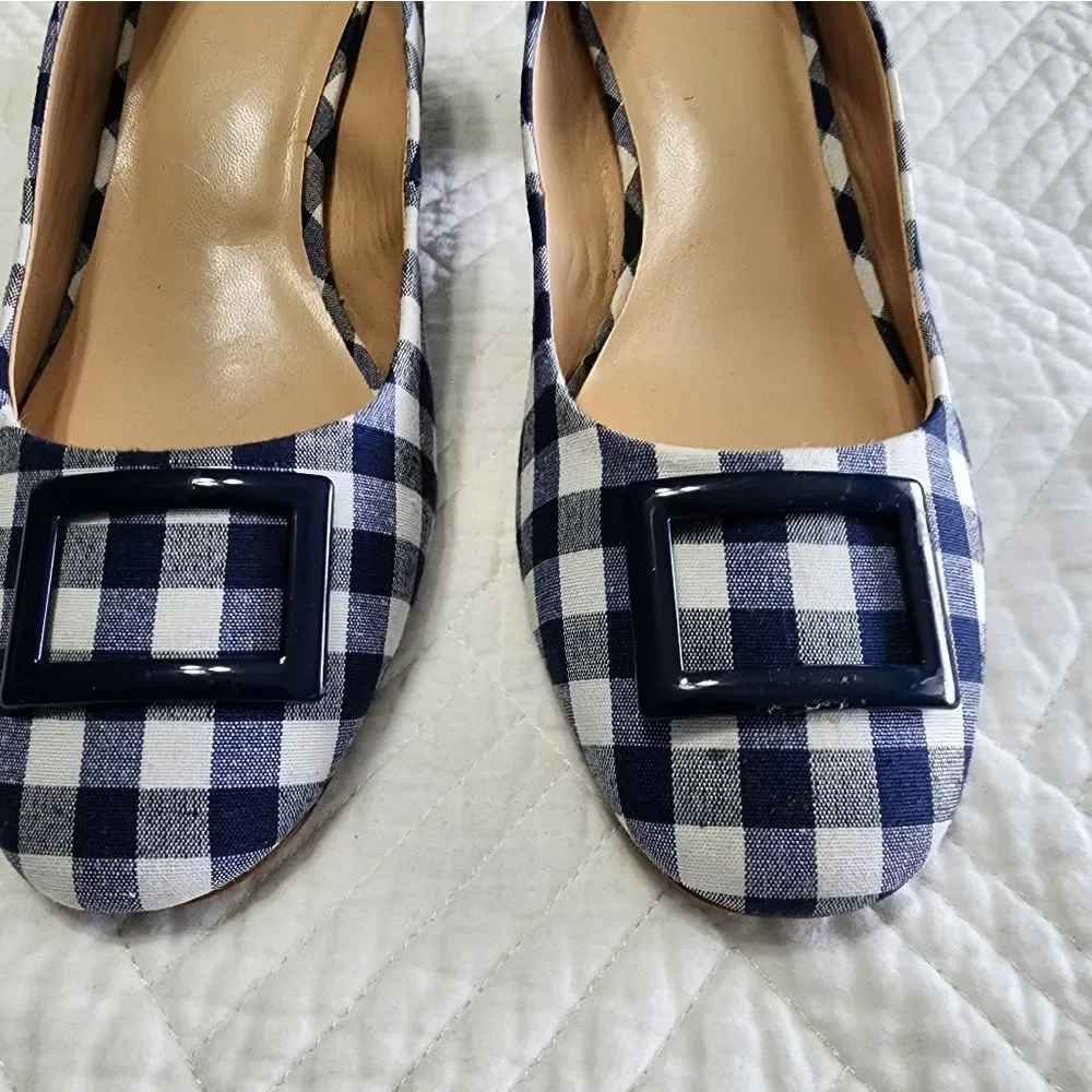 crown and ivy plaid low heels shoes - Picture 3 of 9